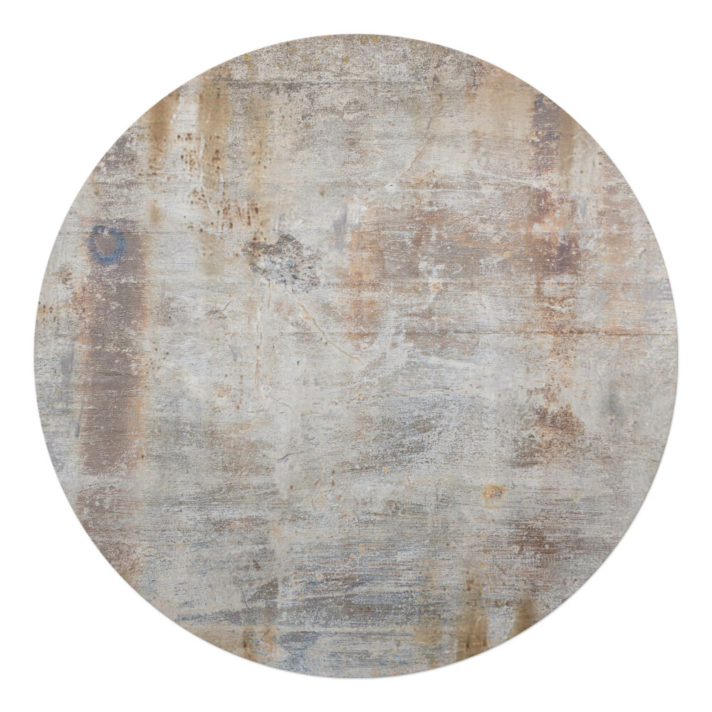 Podložka pod židli kulatá Rezavá textura