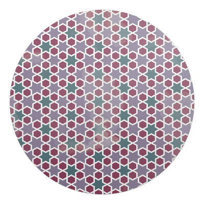 Podložka pod křeslo kulatá Geometrický vzor