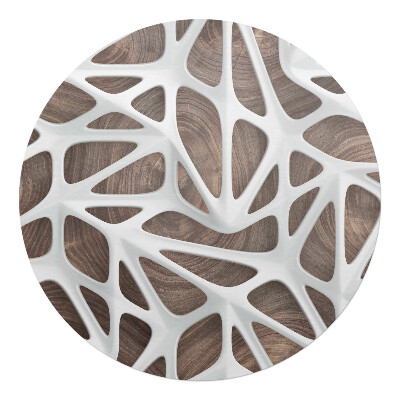 Podložka pod křeslo kulatá Prolamovaná struktura