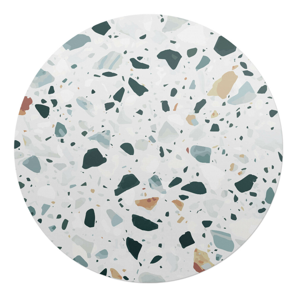 Podložka pod křeslo kulatá Terazzová mozaika