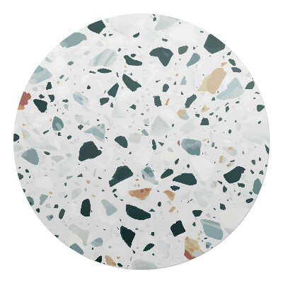 Podložka pod křeslo kulatá Terazzová mozaika