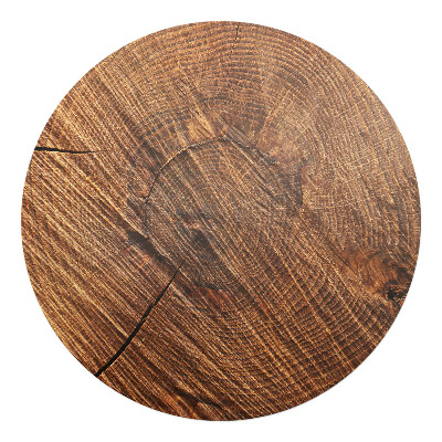 Ochranná podložka pod židli kulatá Dřevěné zrno