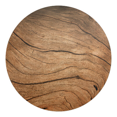 Podložka pod židli kulatá Dřevěné zrno