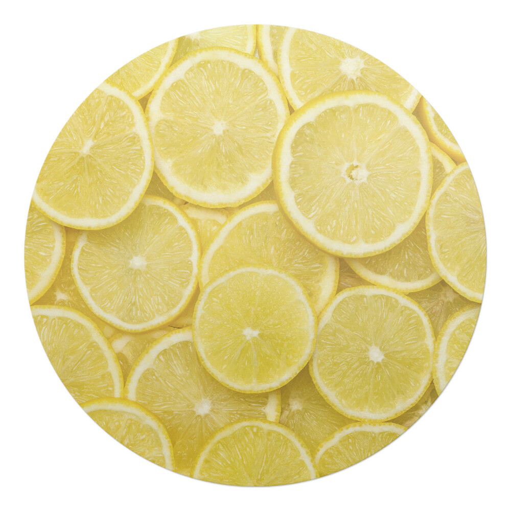 Ochranná podložka pod židli kulatá Plátky citrusů
