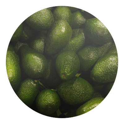 Podložka pod židli kulatá Avokádo Stack