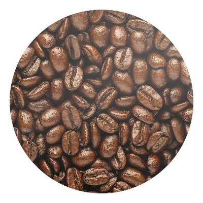 Podložka pod křeslo kulatá Kávová zrna detail