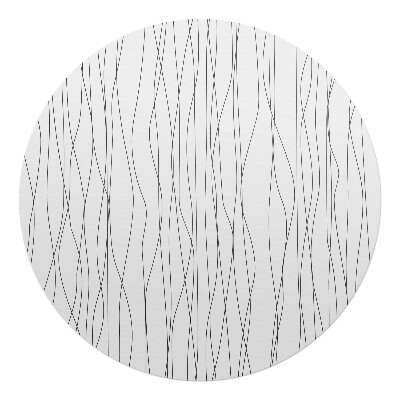 Podložka pod křeslo kulatá Vlnité čáry