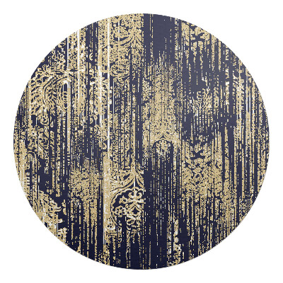 Podložka pod křeslo kulatá Vertikální ornamenty