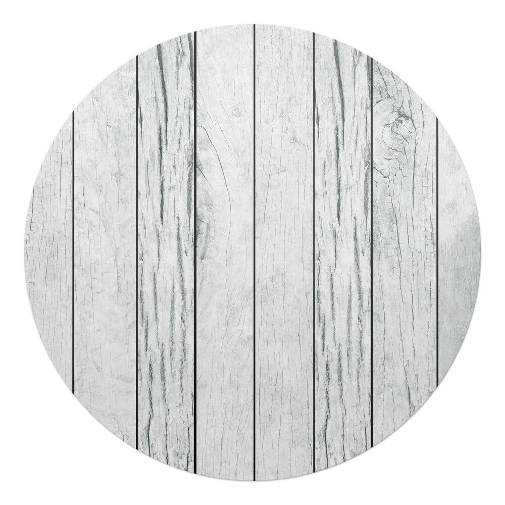 Podložka pod židli kulatá Dřevěné desky svisle