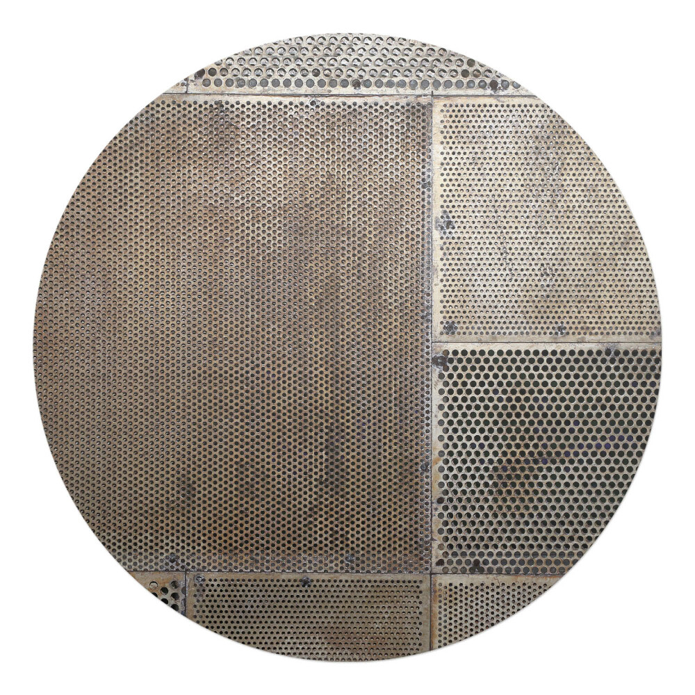 Ochranná podložka pod židli kulatá Kovové perforace