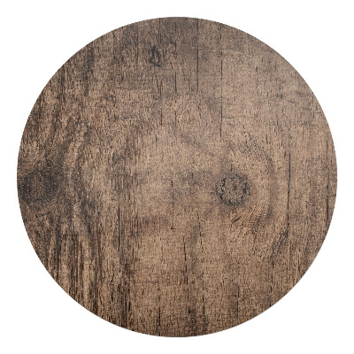Ochranná podložka pod židli kulatá Dřevěné zrno