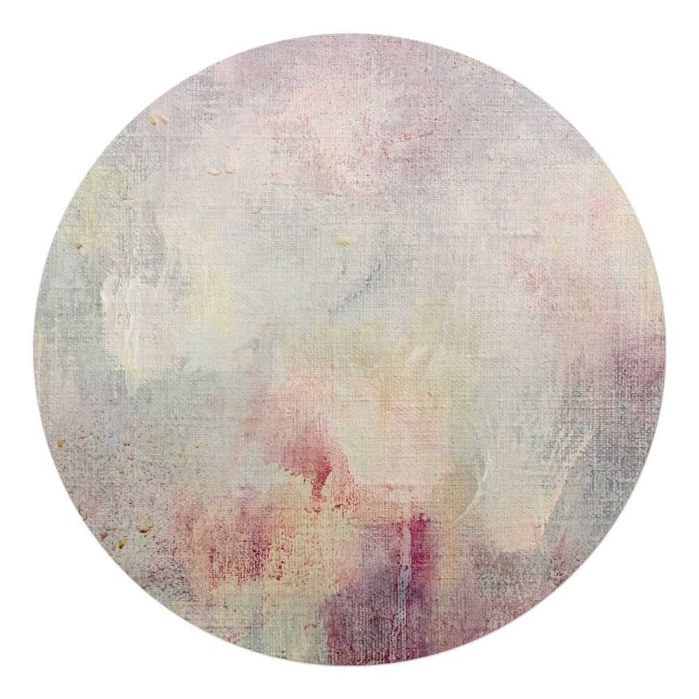 Ochranná podložka na podlahu kulatá Pastelová abstrakce