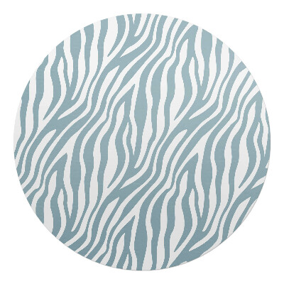 Ochranná podložka pod židli kulatá Zebrí pruhy