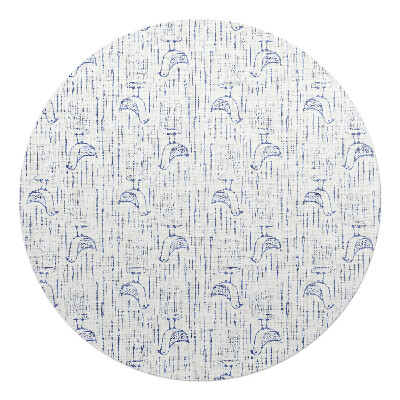 Podložka pod křeslo kulatá Ptáci v dešti
