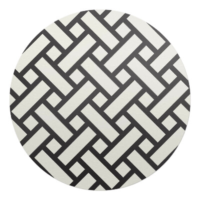 Podložka pod křeslo kulatá Geometrická vazba