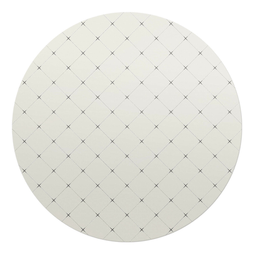 Podložka pod židli kulatá Diamantová mřížka