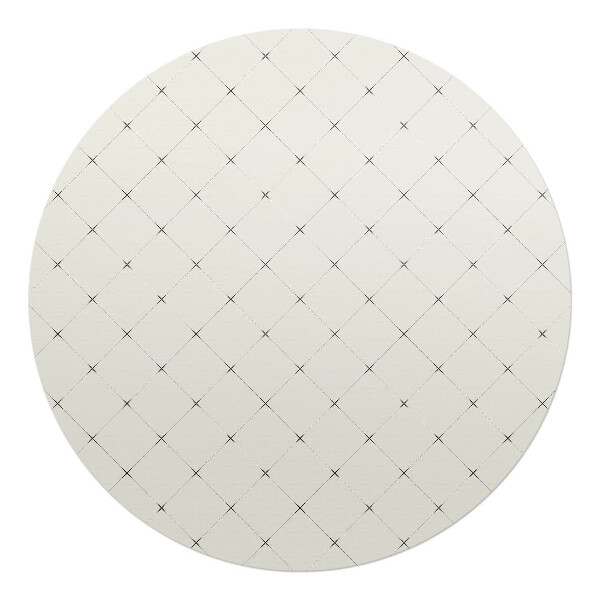 Podložka pod židli kulatá Diamantová mřížka