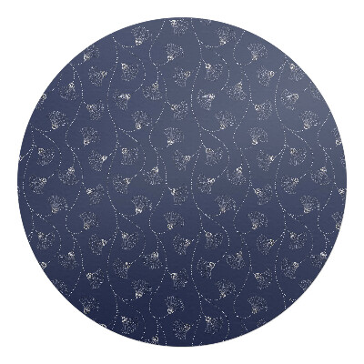 Ochranná podložka na podlahu kulatá Jemné vějíře