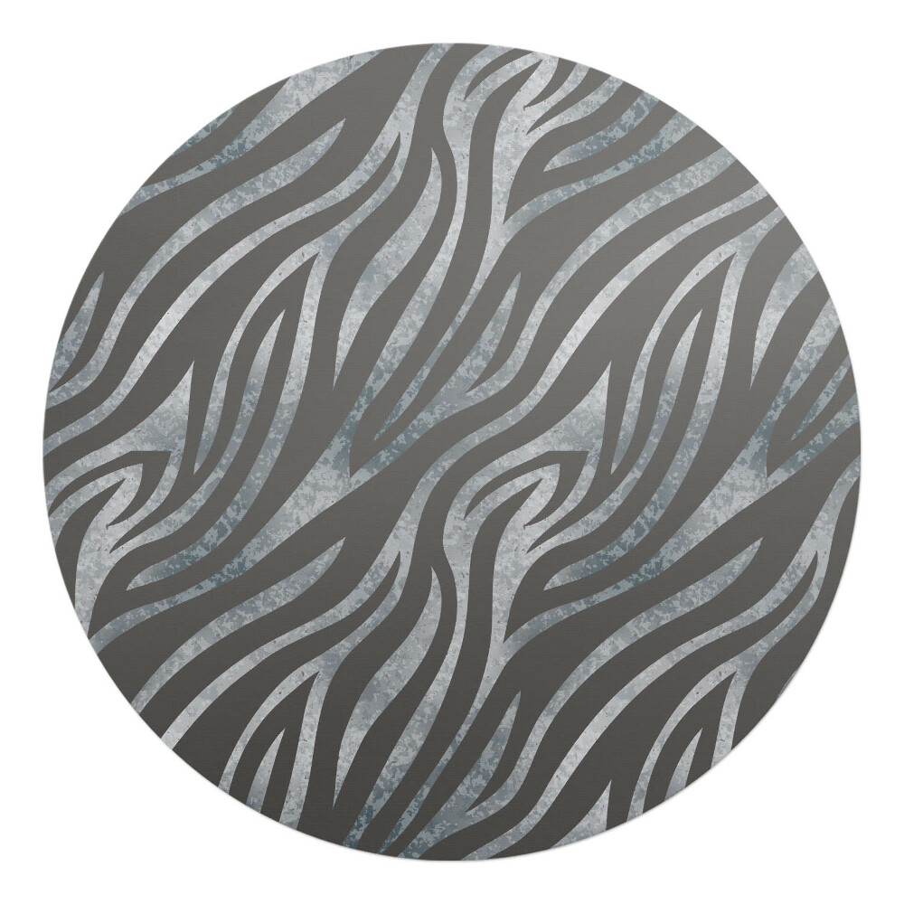 Podložka pod židli kulatá Abstraktní linie