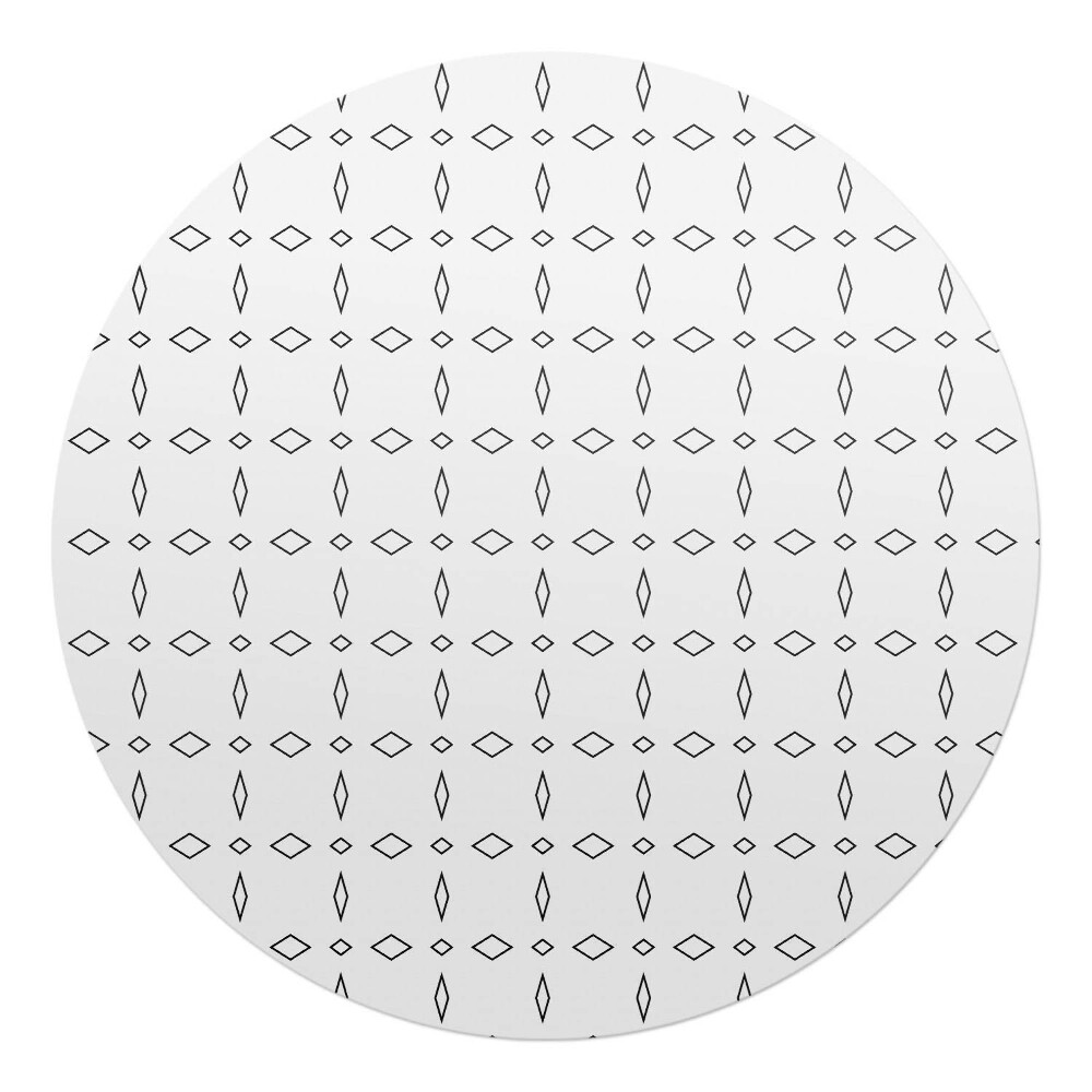 Ochranná podložka na podlahu kulatá Diamantový vzor