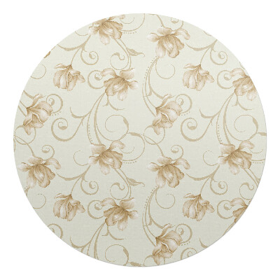 Podložka pod křeslo kulatá Květinový ornament