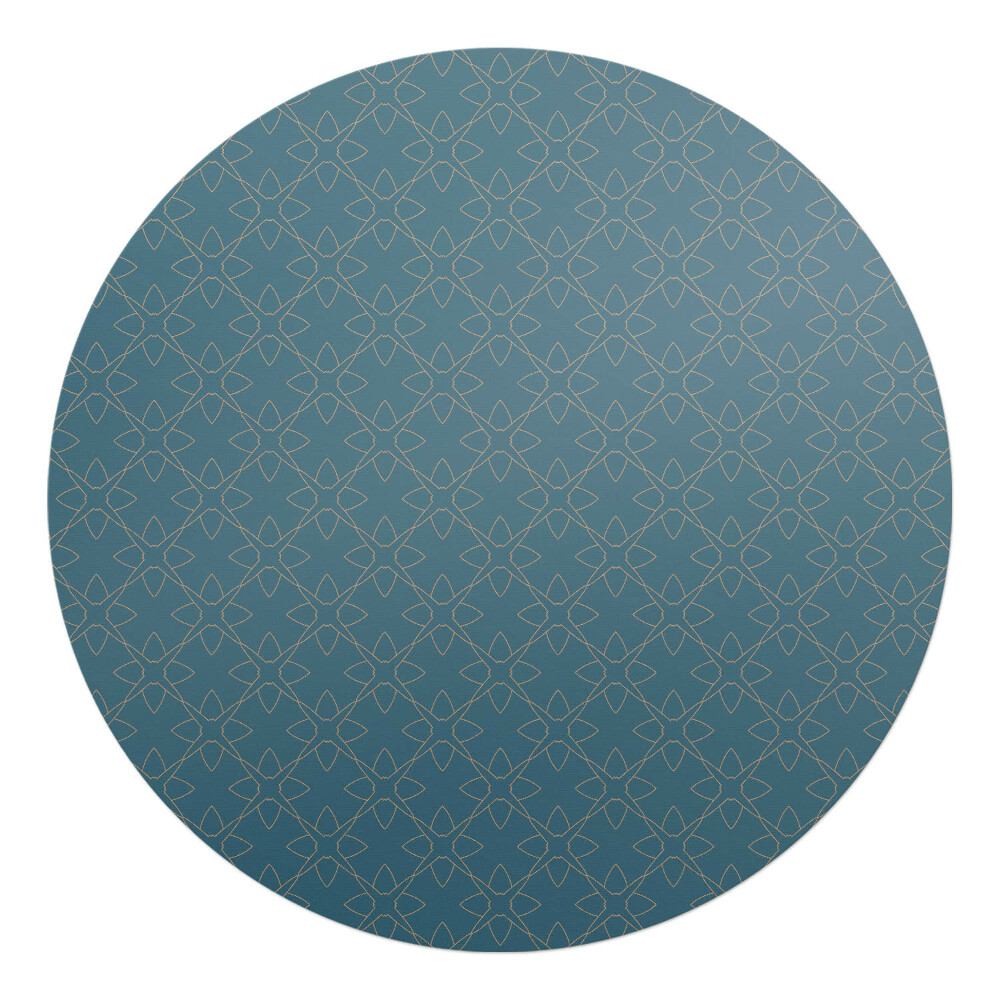 Ochranná podložka pod židli kulatá Geometrický ornament