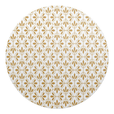 Ochranná podložka pod židli kulatá Rostlinná ozdoba