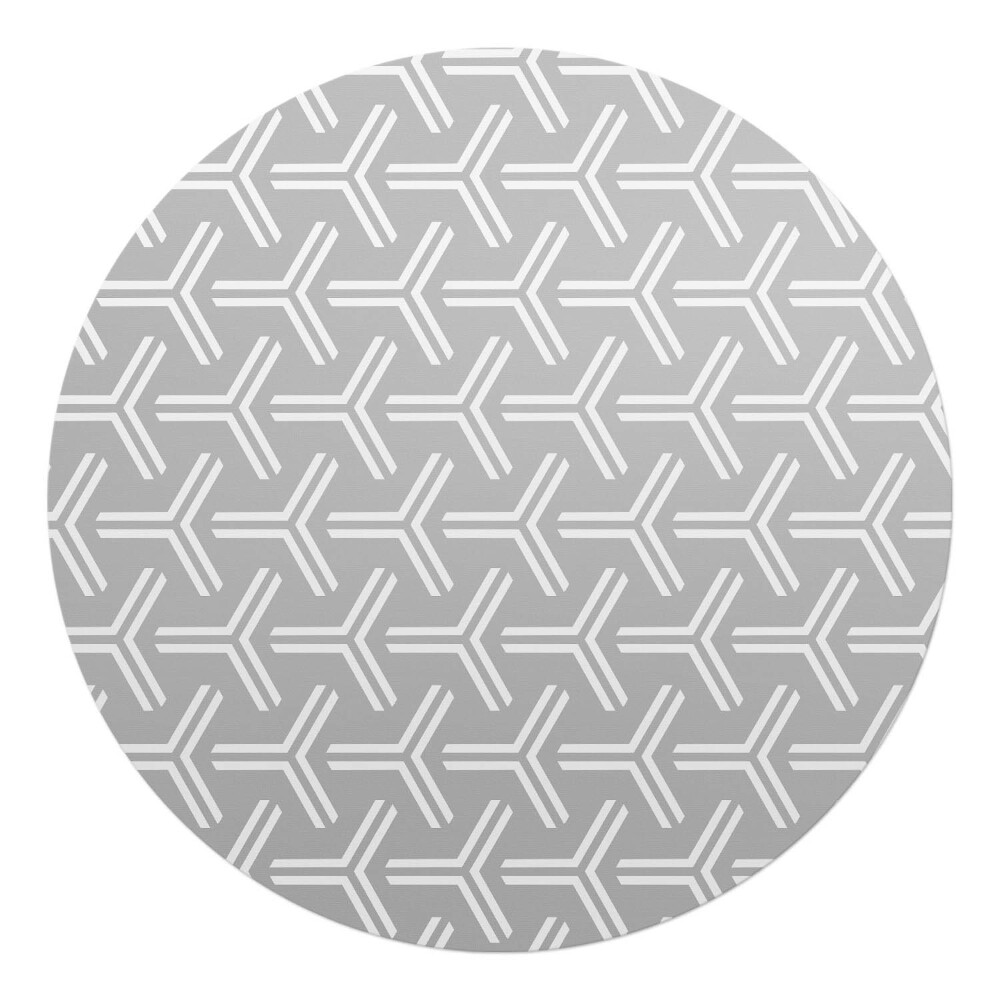 Podložka pod křeslo kulatá Geometrický vzor