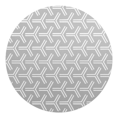 Podložka pod křeslo kulatá Geometrický vzor