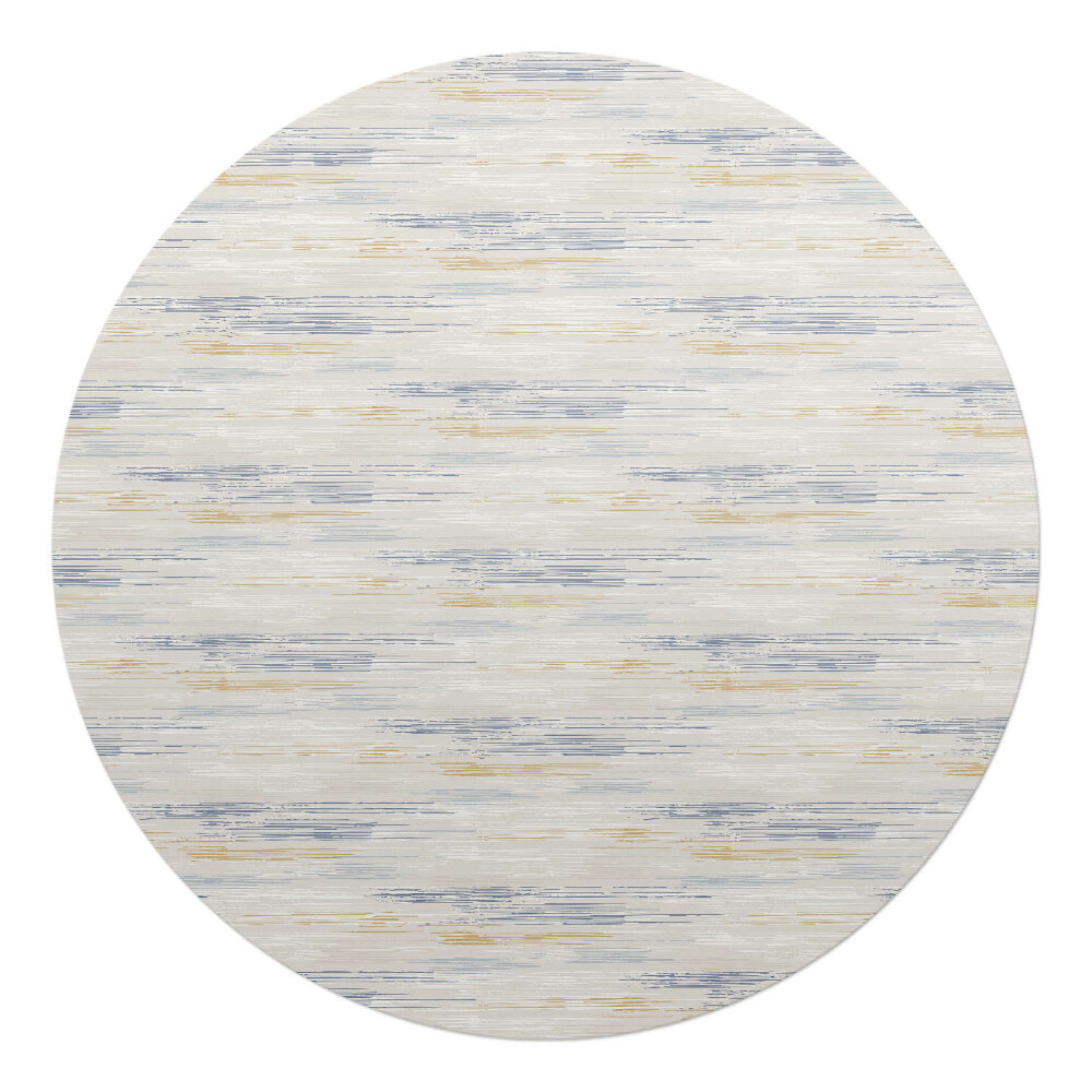 Ochranná podložka na podlahu kulatá Pastelové vodorovné čáry