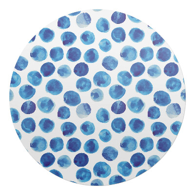 Ochranná podložka na podlahu kulatá Akvarelové tečky