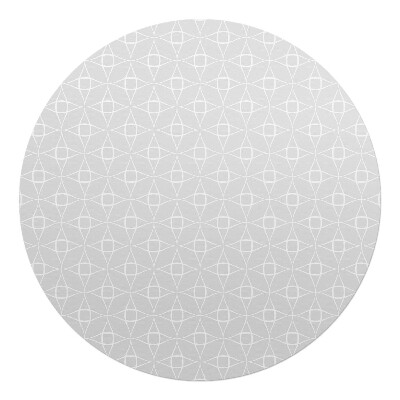 Podložka pod křeslo kulatá Geometrický retro vzor