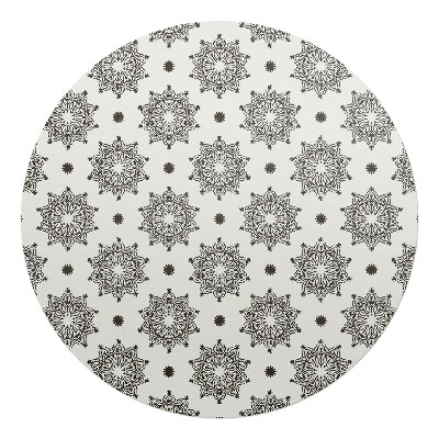 Podložka pod křeslo kulatá Symetrické mandaly