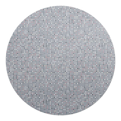 Ochranná podložka pod židli kulatá Mozaika s tečkami