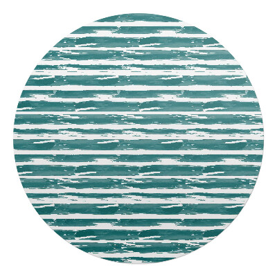Podložka pod židli kulatá Štětcové pruhy