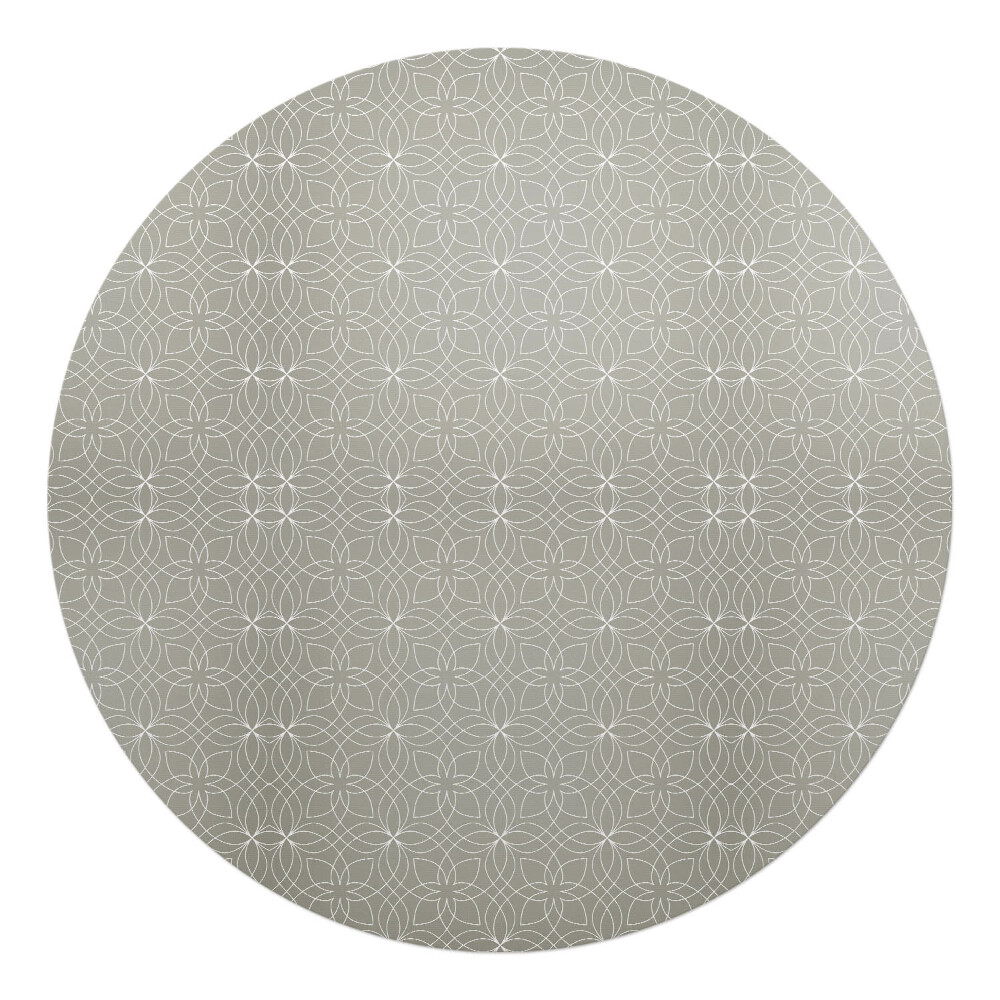 Ochranná podložka na podlahu kulatá Geometrický ornament