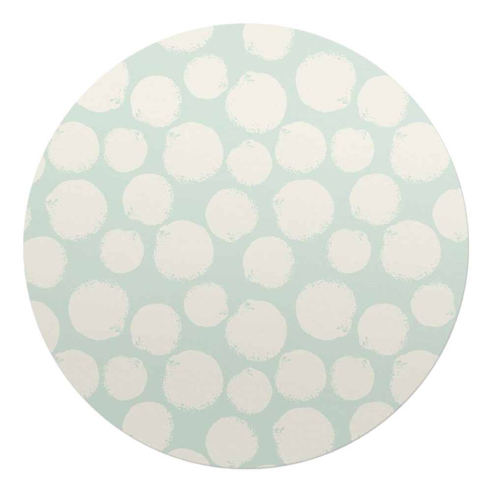 Ochranná podložka na podlahu kulatá Pastelové tečky