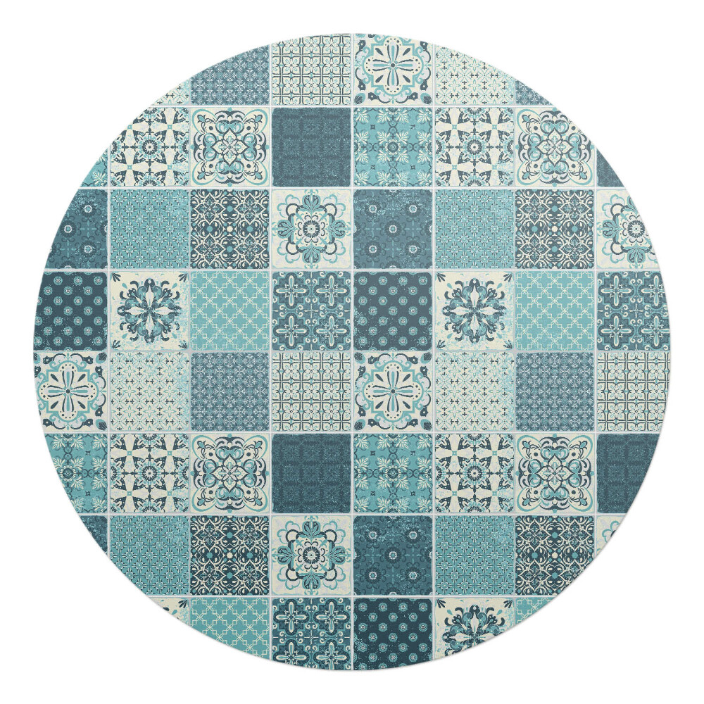 Ochranná podložka pod židli kulatá Mozaika z dlaždic