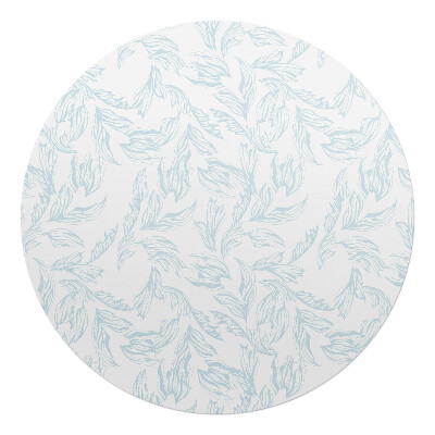 Podložka pod křeslo kulatá Jemné listy