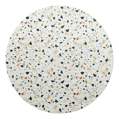 Ochranná podložka pod židli kulatá Klasický vzor terrazza