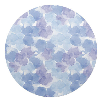 Podložka pod křeslo kulatá Akvarelová abstrakce