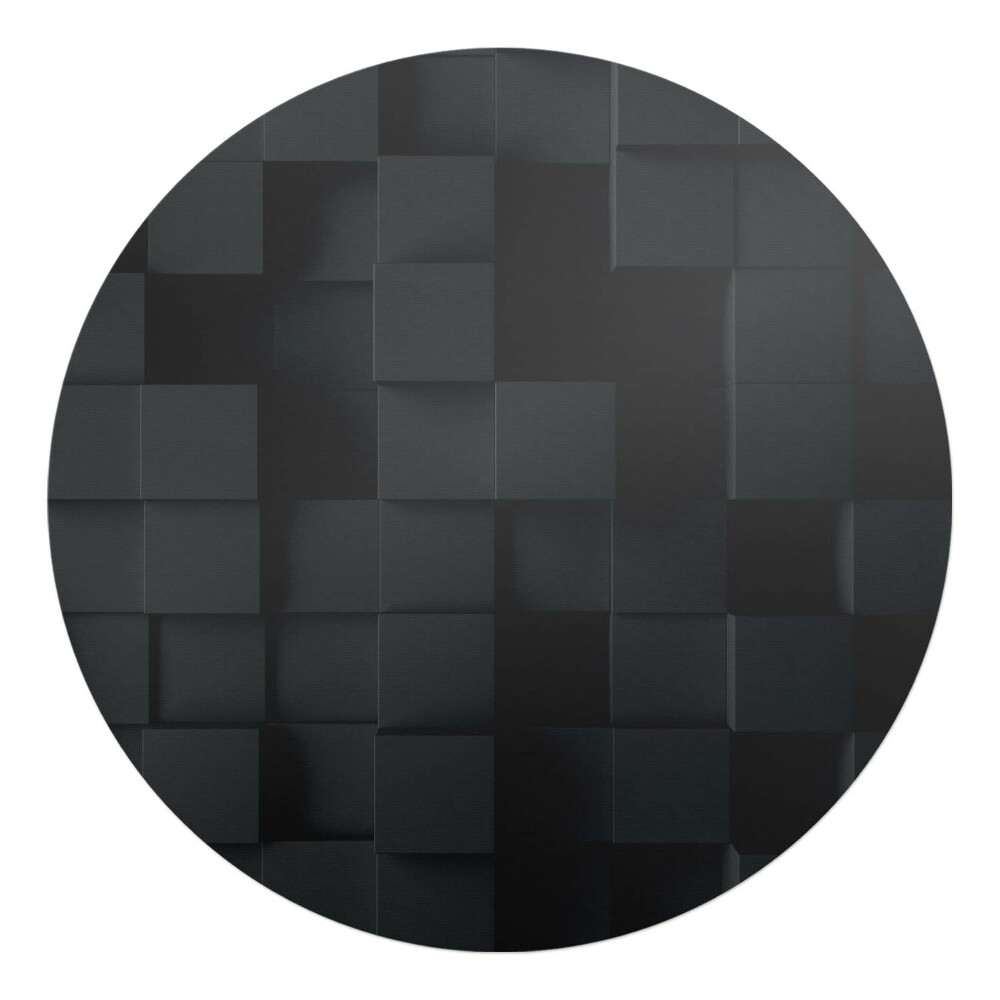 Ochranná podložka na podlahu kulatá 3D kostky