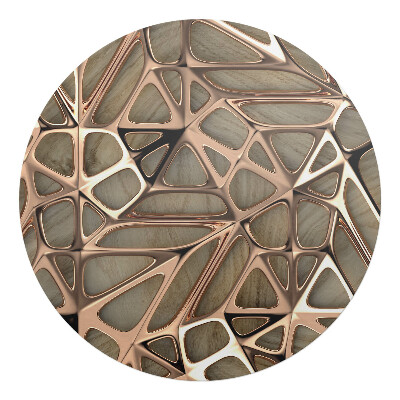 Podložka pod židli kulatá Organické 3D linie