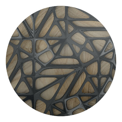 Podložka pod křeslo kulatá Prolamovaná struktura