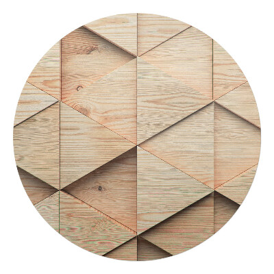 Ochranná podložka na podlahu kulatá Geometrický 3D vzor