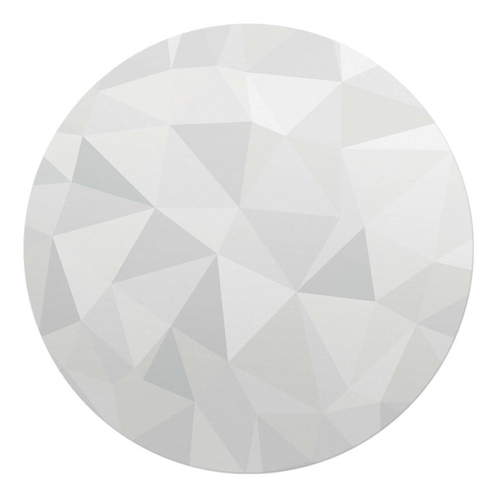 Podložka pod židli kulatá Geometrický 3D vzor