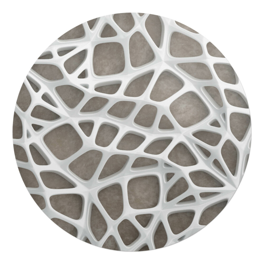 Ochranná podložka na podlahu kulatá Prolamovaná 3D struktura
