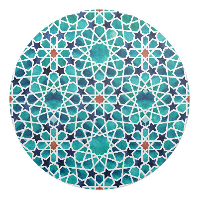 Podložka pod křeslo kulatá Geometrický vzor