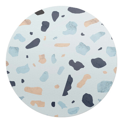 Podložka pod křeslo kulatá Abstraktní skvrny