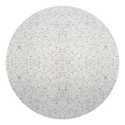 Podložka pod židli kulatá Symetrické terazzo